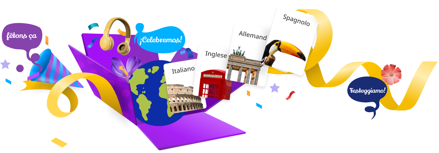 Confezione regalo Rosetta Stone con nastro.